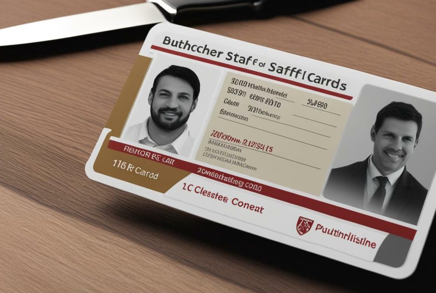Butchers Staff ID Cards
